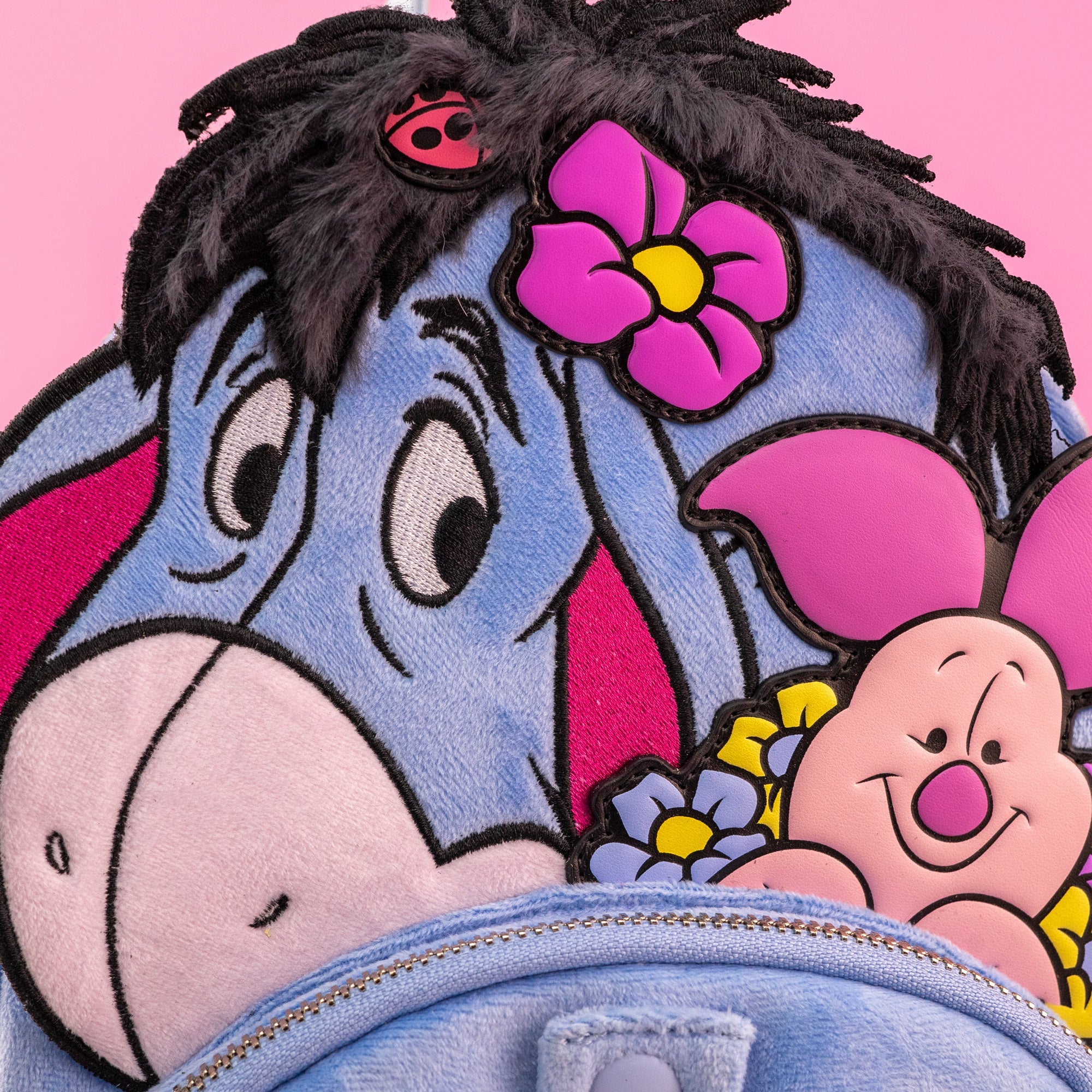 Loungefly x Disney Winnie the Pooh Eeyore & Piglet Plush Mini Backpack - GeekCore