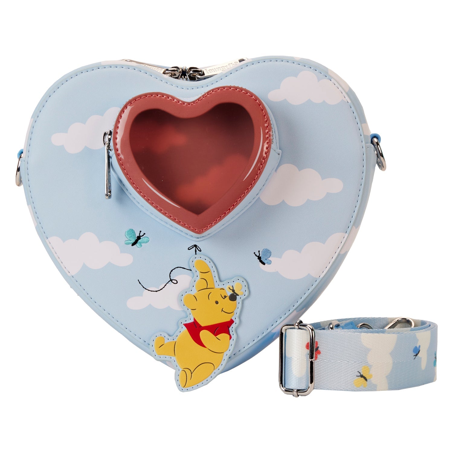 Loungefly x Disney Winnie the Pooh Heart Balloon Crossbody Bag - GeekCore