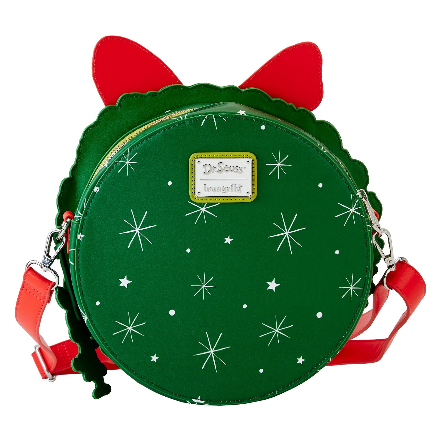 Loungefly x Dr Seuss Grinch Holiday Wreath Figural Crossbody Bag - GeekCore