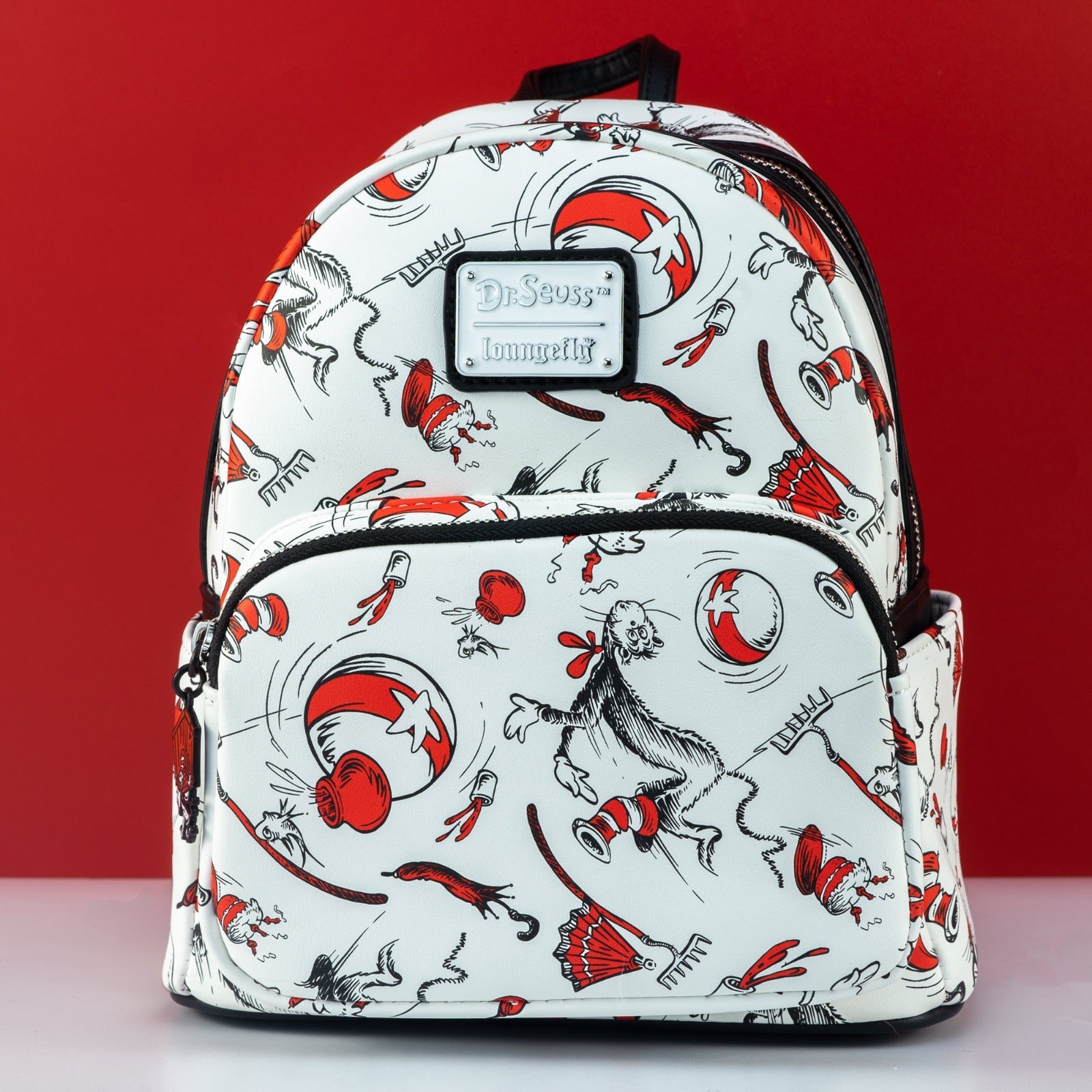 Loungefly x Dr Seuss The Cat In The Hat AOP Mini Backpack - GeekCore