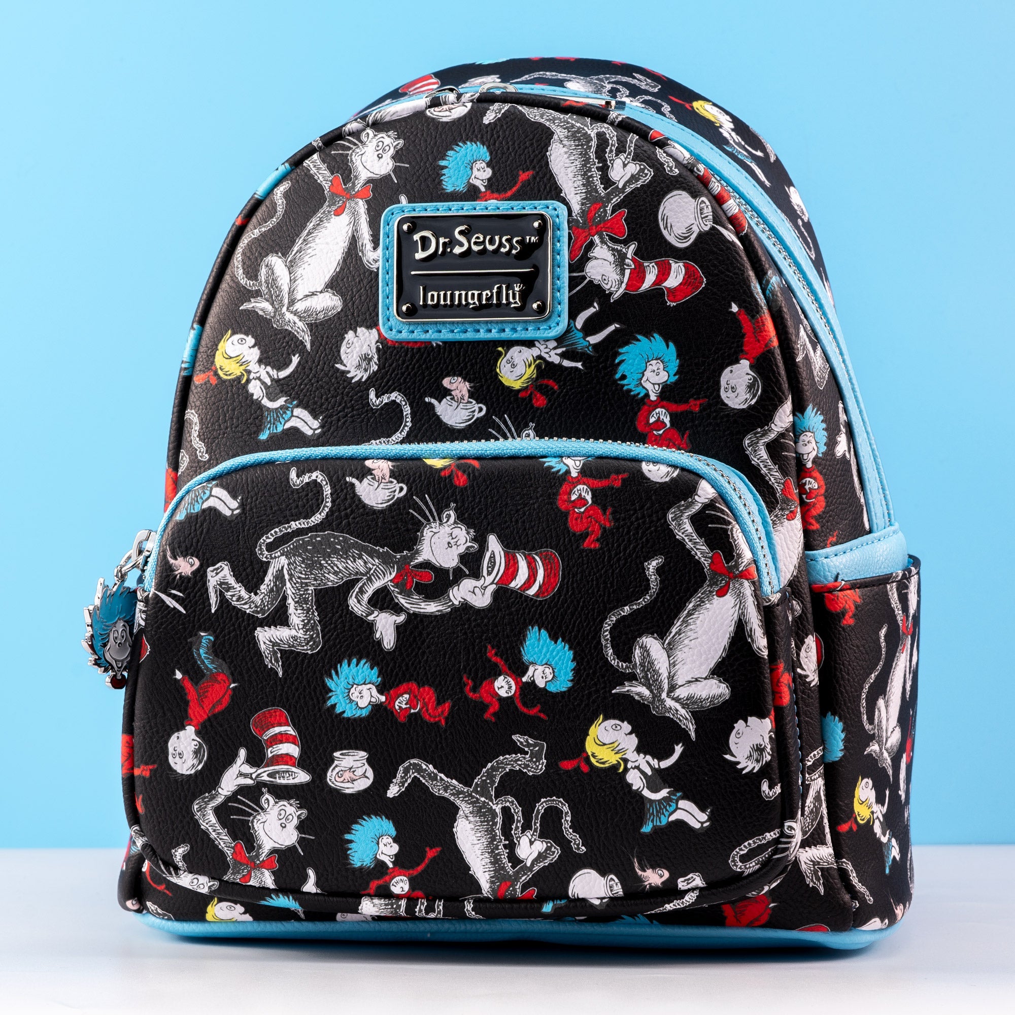 Loungefly x Dr. Seuss The Cat in the Hat AOP Mini Backpack - GeekCore