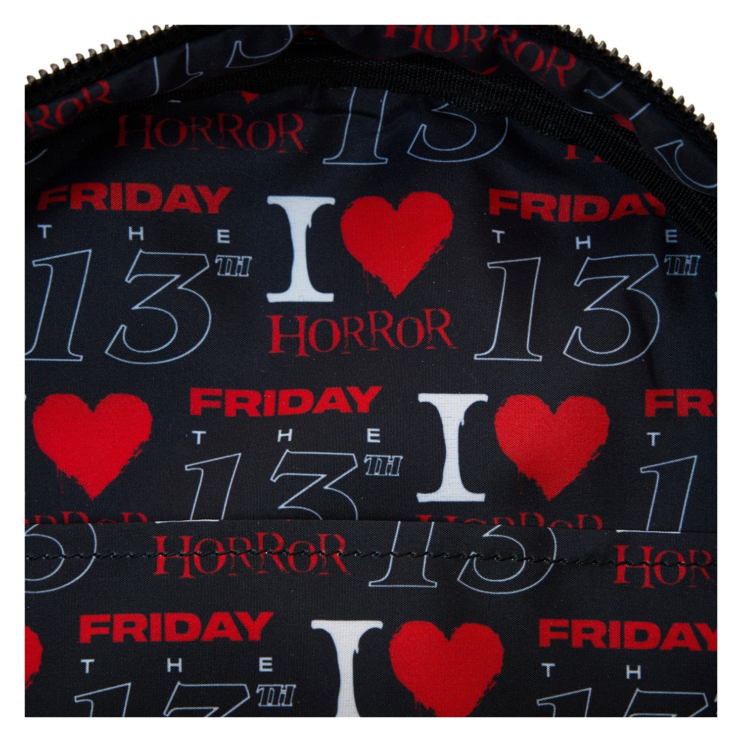 Loungefly x Friday the 13th I Heart Horror Mini Backpack - GeekCore