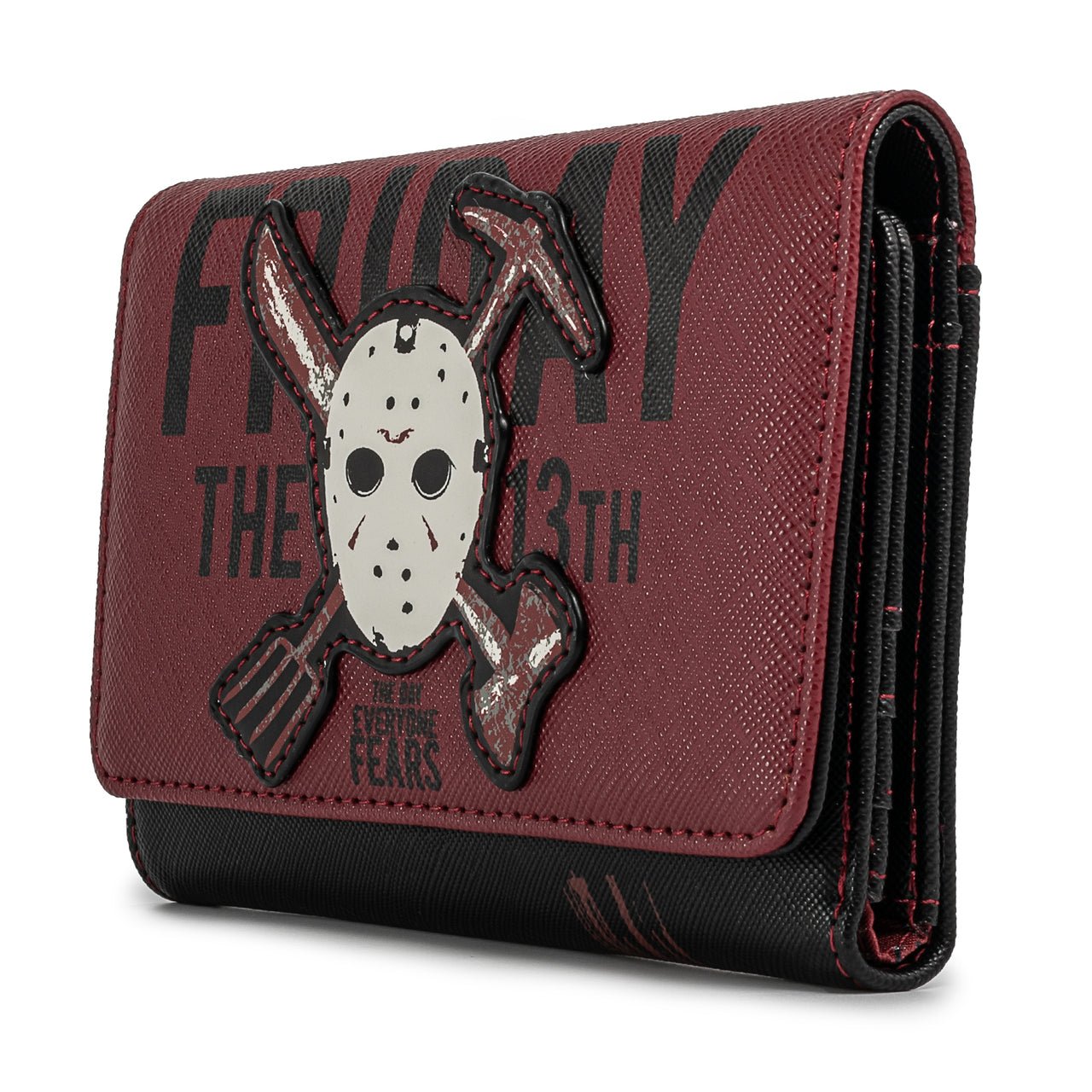 Loungefly x Friday the 13th Jason Mask Tri - Fold Purse - GeekCore