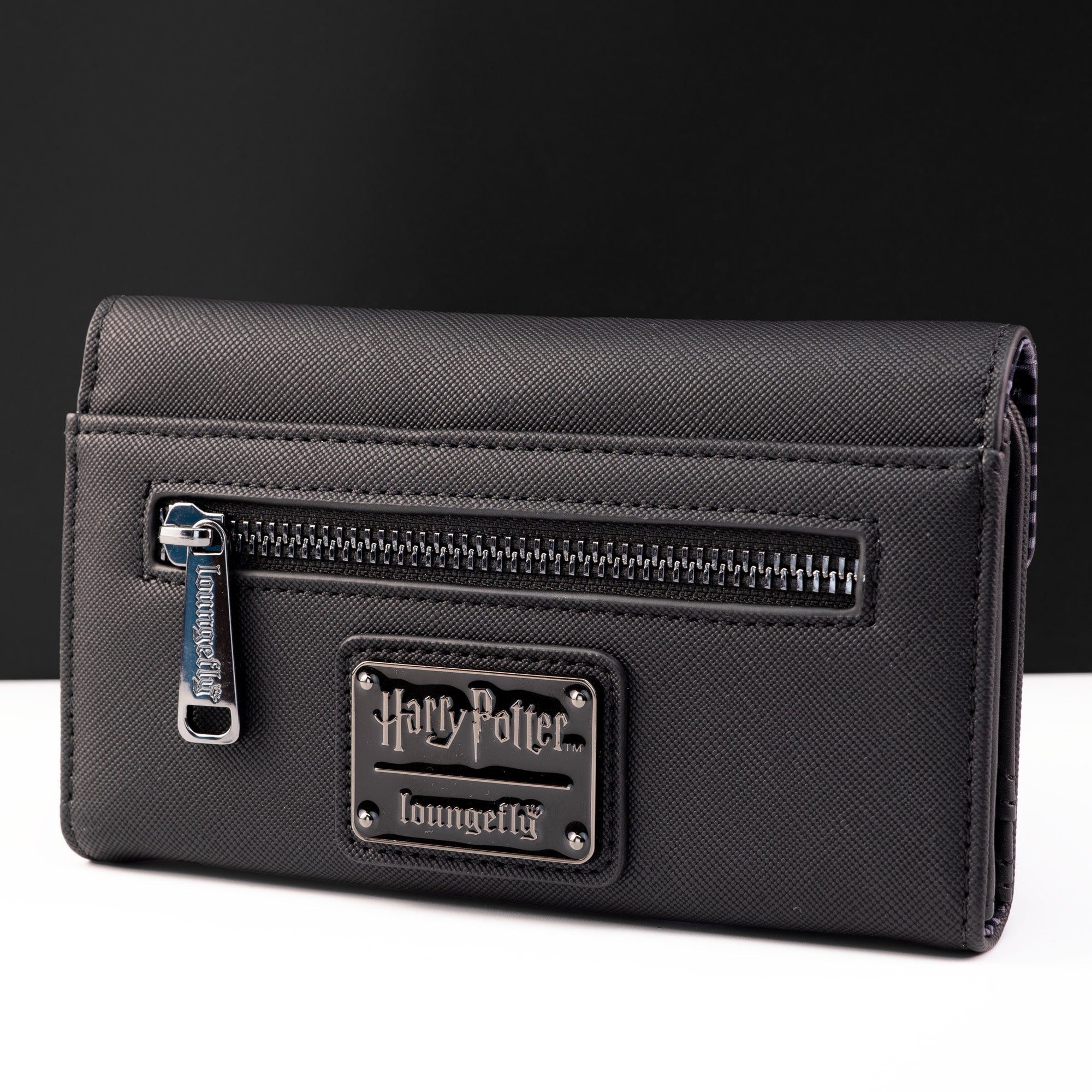 Loungefly x Harry Potter Black Saffiano Elder Wand Wallet GeekCore