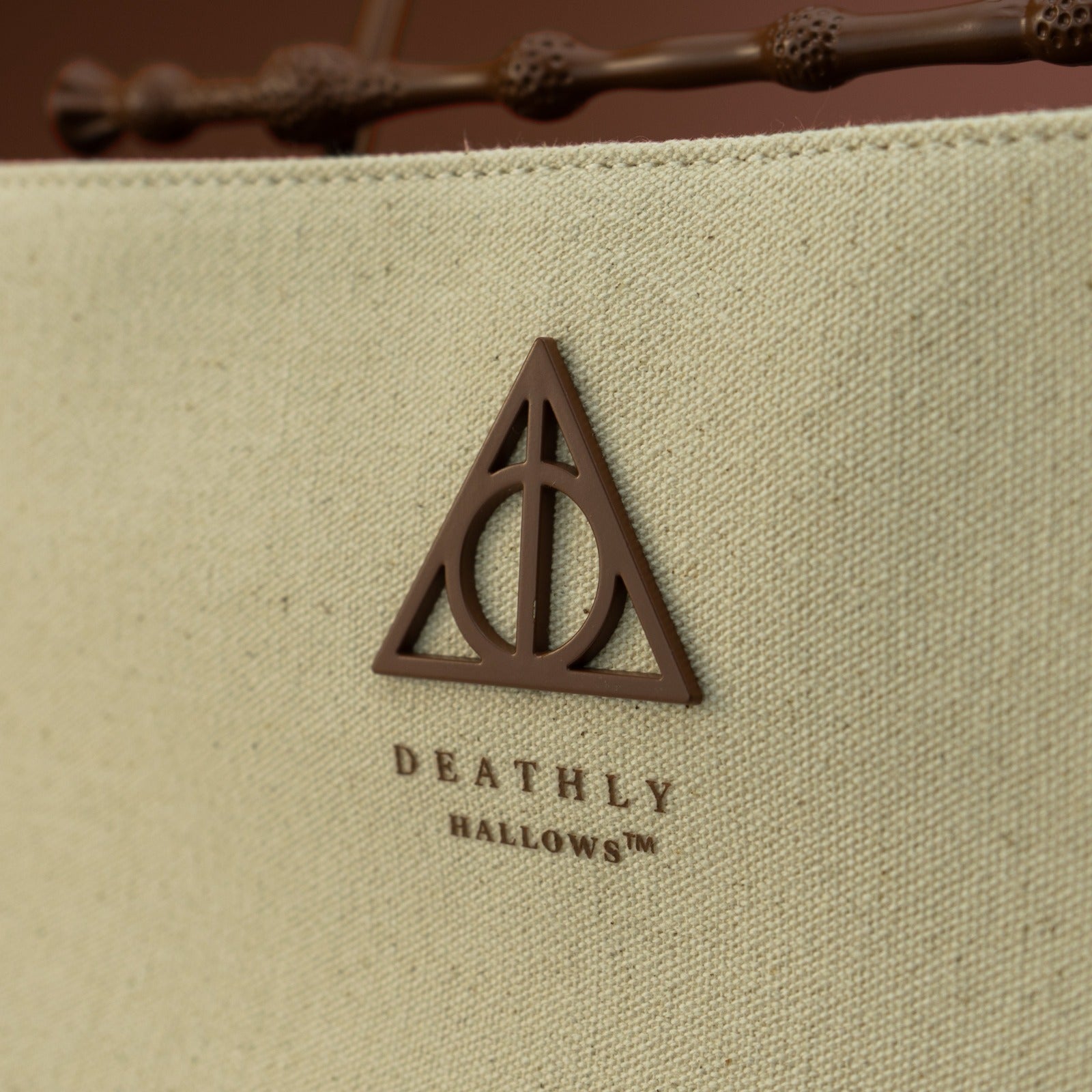 Loungefly x Harry Potter Cream Canvas Elder Wand Crossbody Handbag - GeekCore