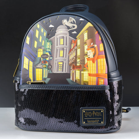 Loungefly top Harry Potter hogwarts diagon alley backpack