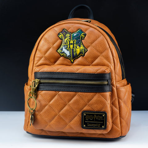 Loungefly Harry purchases Potter Hogwarts Houses Crests Brown Bag NWT