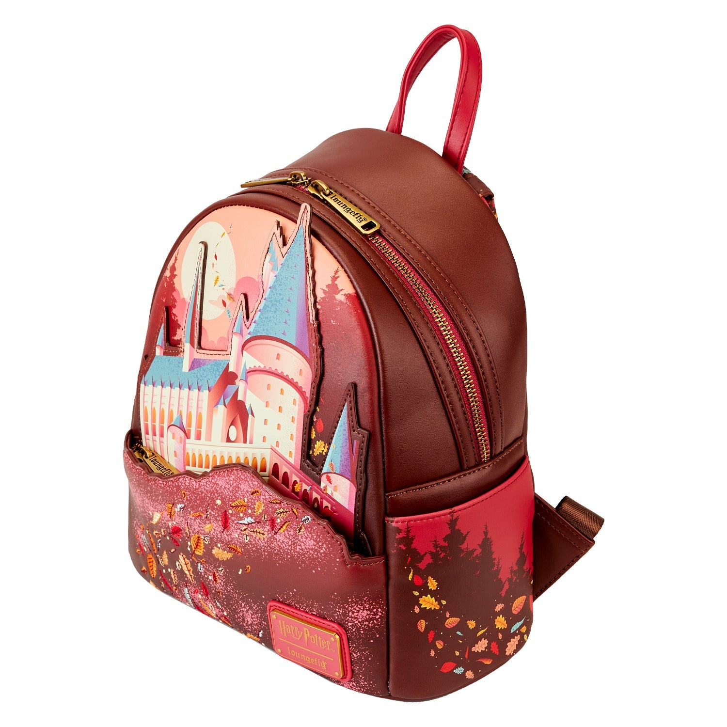 Loungefly x Harry Potter Hogwarts School Autumn Scene Mini Backpack - GeekCore