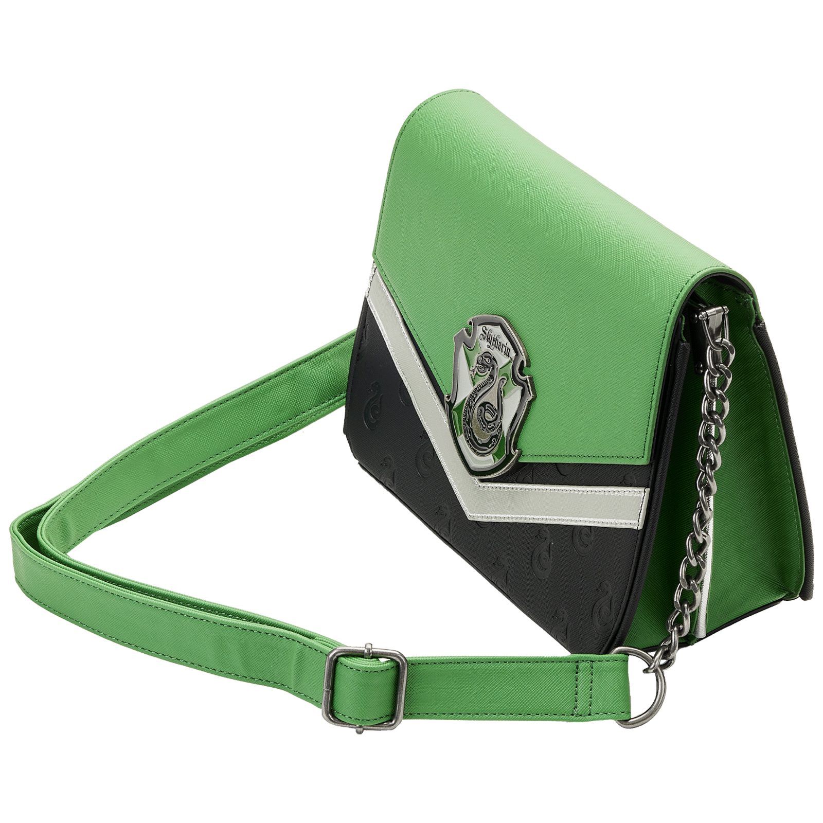 Loungefly x Harry Potter Slytherin Chain Strap Crossbody Bag - GeekCore