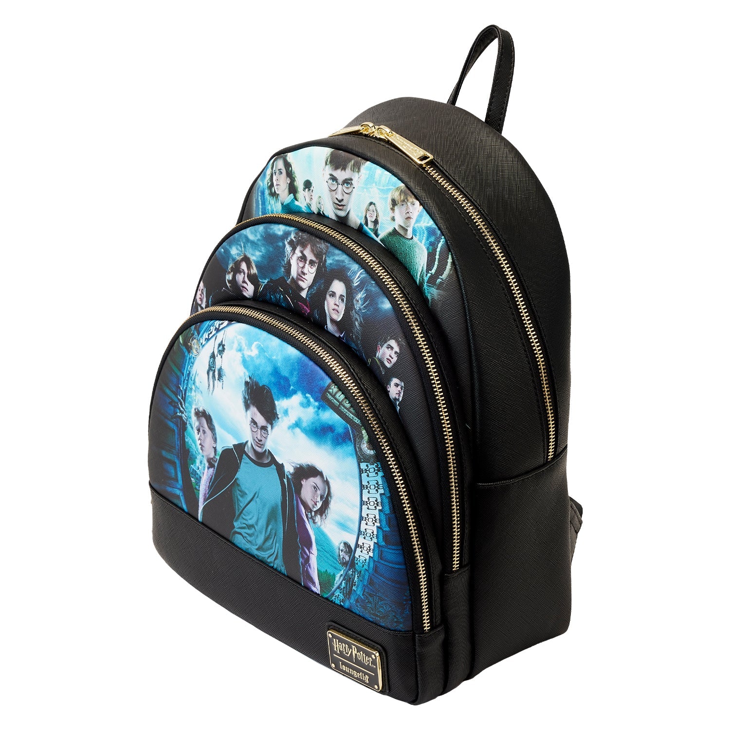 Loungefly x Harry Potter Trilogy Series 2 Triple Pocket Mini Backpack - GeekCore