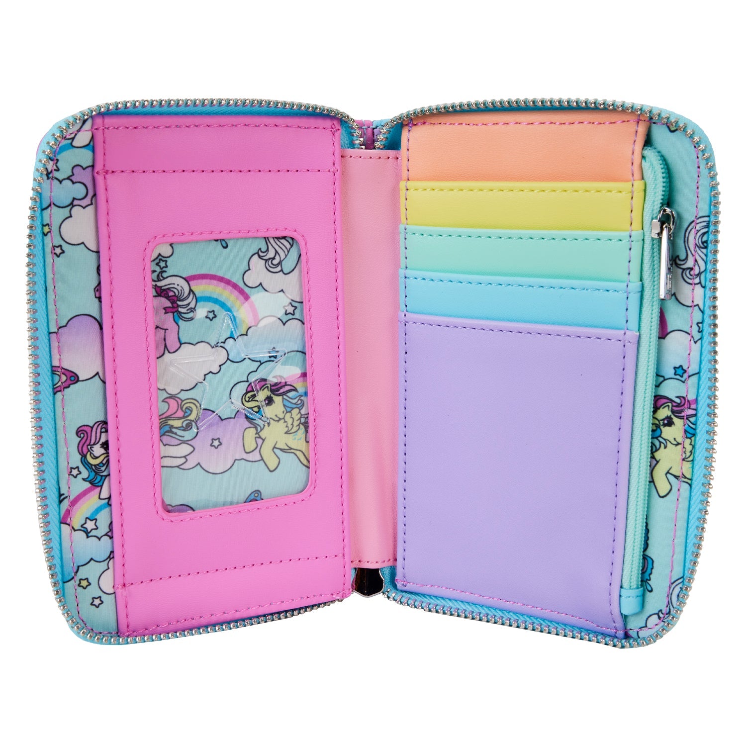 Loungefly x Hasbro My Little Pony colour Block Zip Around Wallet - GeekCore