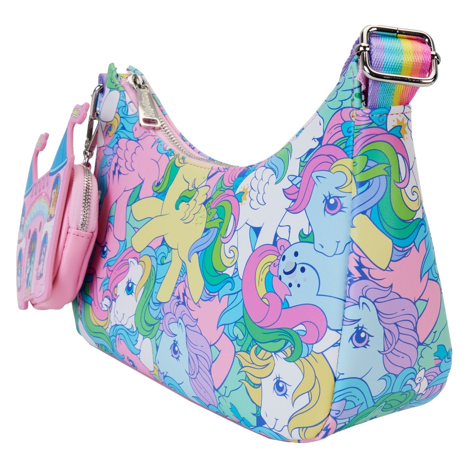 Loungefly x Hasbro My Little Pony Large AOP Baguette Crossbody Bag - GeekCore