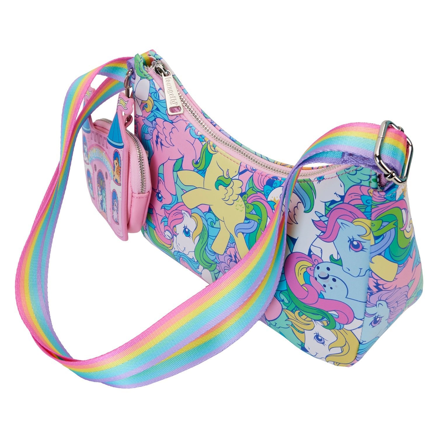 Loungefly x Hasbro My Little Pony Large AOP Baguette Crossbody Bag - GeekCore