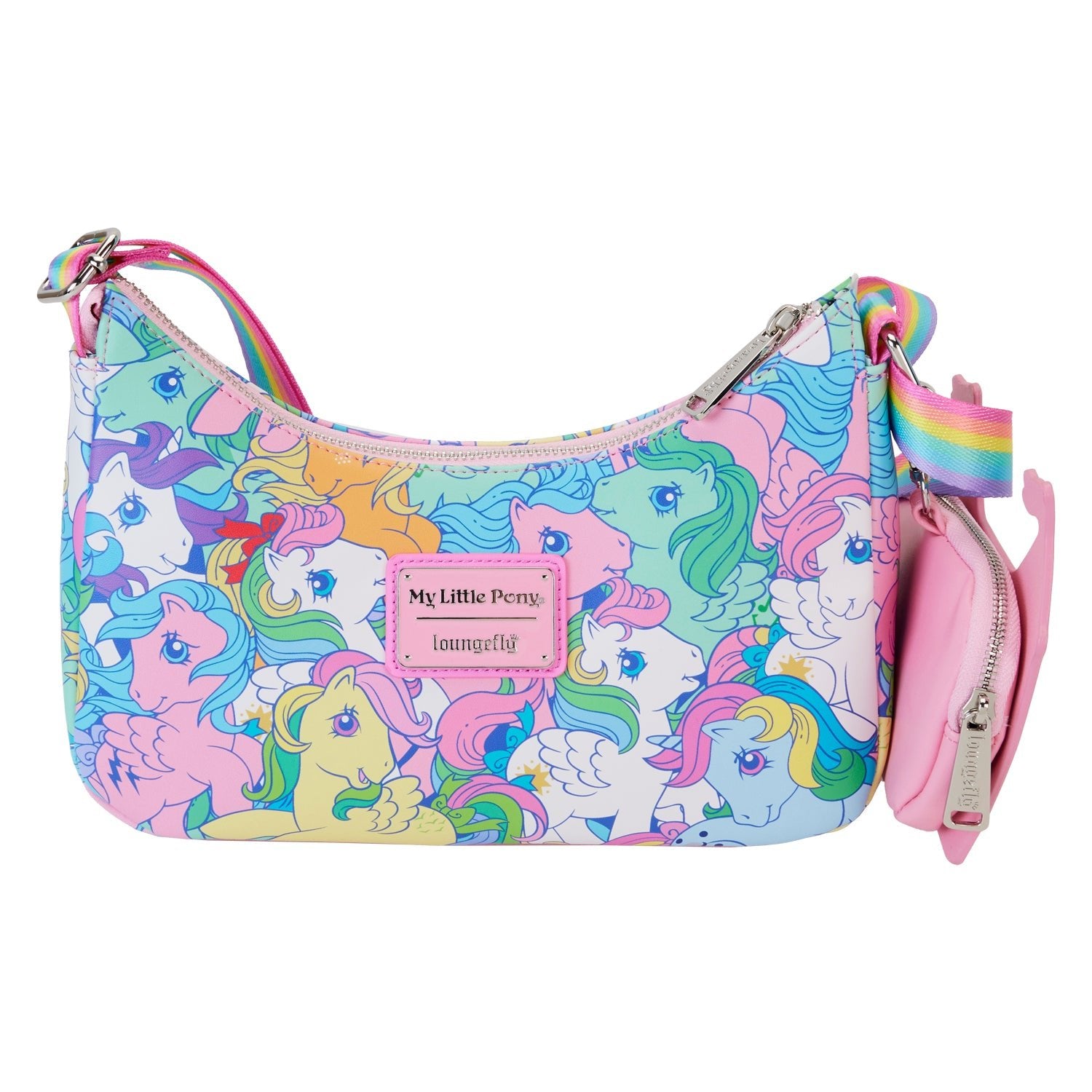 Loungefly x Hasbro My Little Pony Large AOP Baguette Crossbody Bag - GeekCore