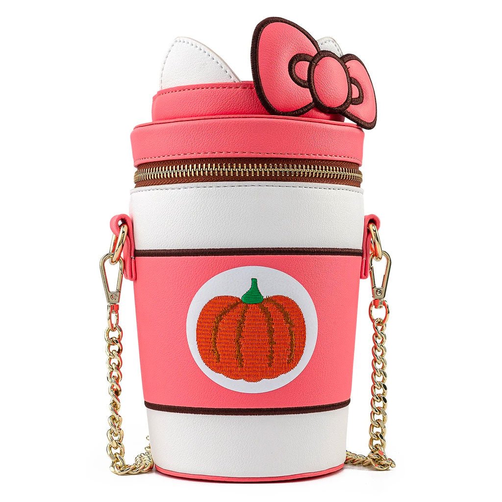 Loungefly x Hello Kitty Pumpkin Spice Latte Cup Crossbody Bag - GeekCore