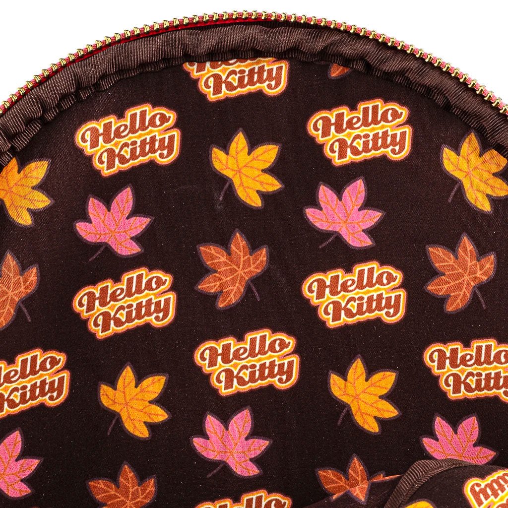 Loungefly x Hello Kitty Pumpkin Spice Print Mini Convertible Backpack - GeekCore