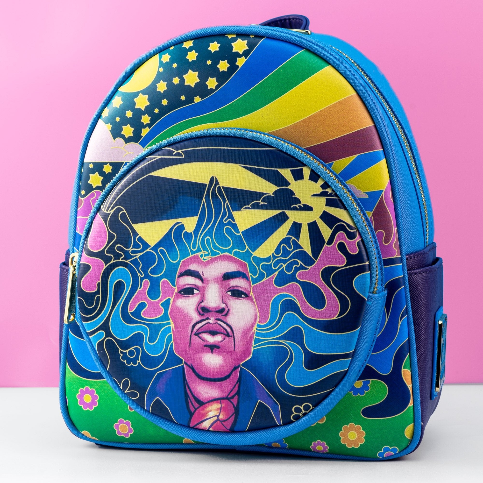 Loungefly x Jimi Hendrix Psychedelic Landscape Mini Backpack - GeekCore