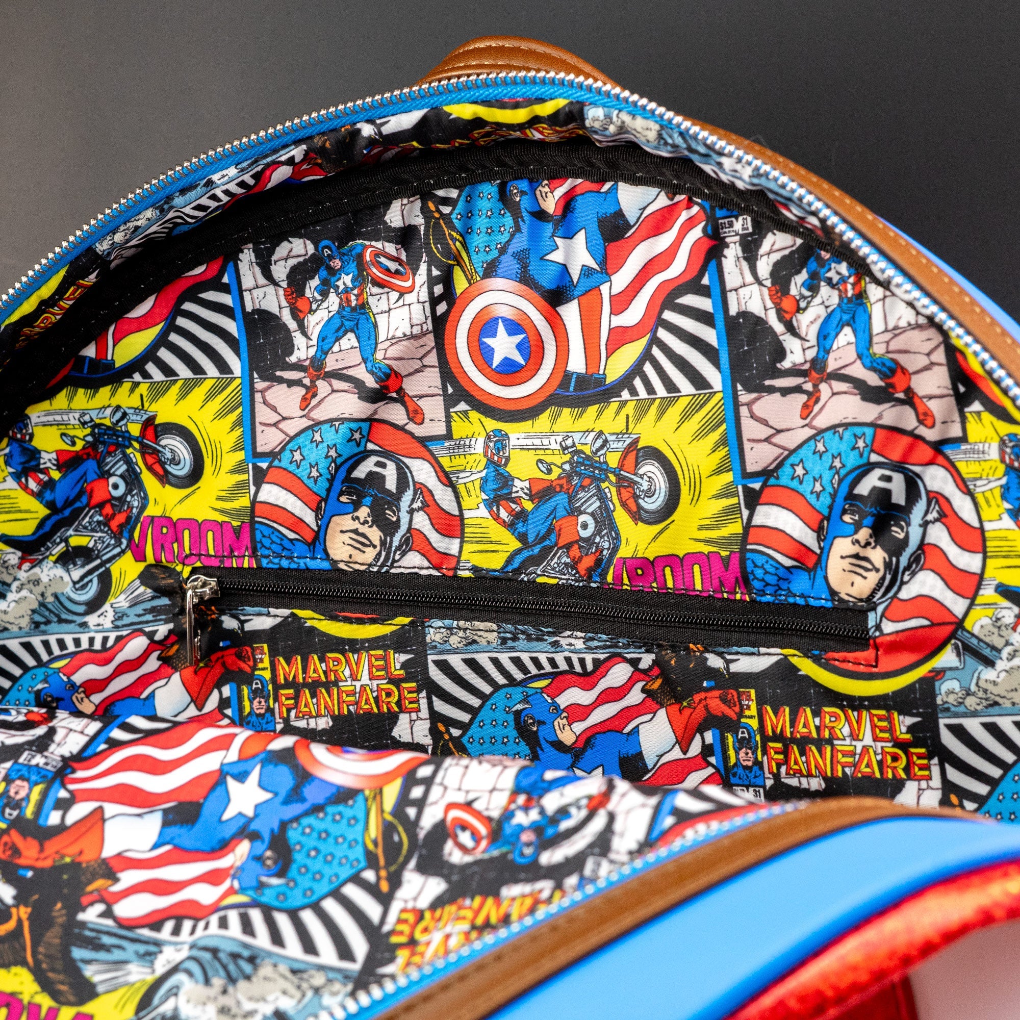 Loungefly x Marvel Captain America Shield Mini Backpack - GeekCore