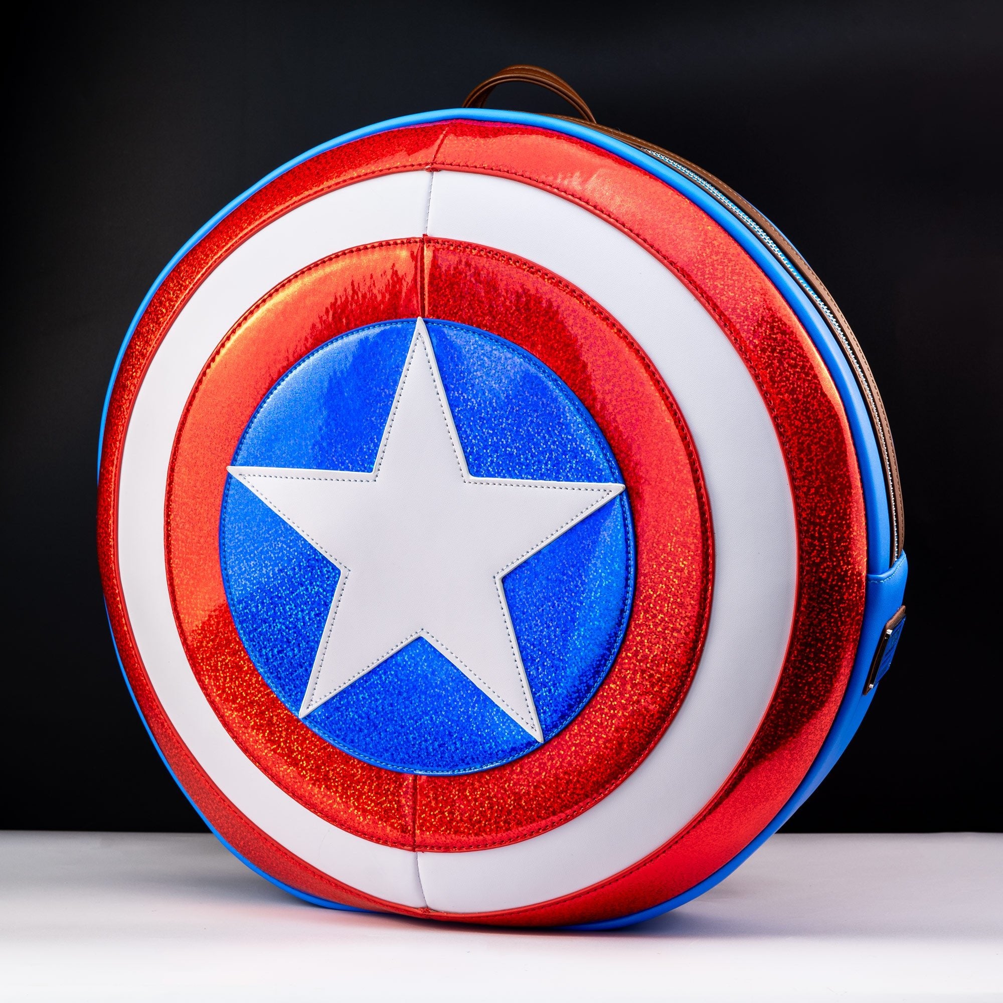 Loungefly x Marvel Captain America Shield Mini Backpack - GeekCore