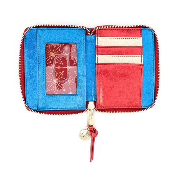 Loungefly x Marvel Captain Marvel Metallic Zip Around Purse - GeekCore