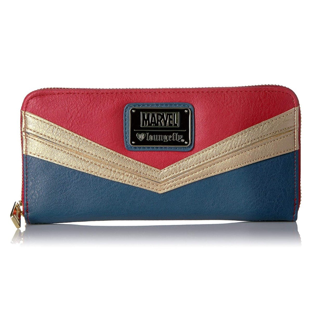 Loungefly x Marvel Captain Marvel Zip Around Purse - GeekCore