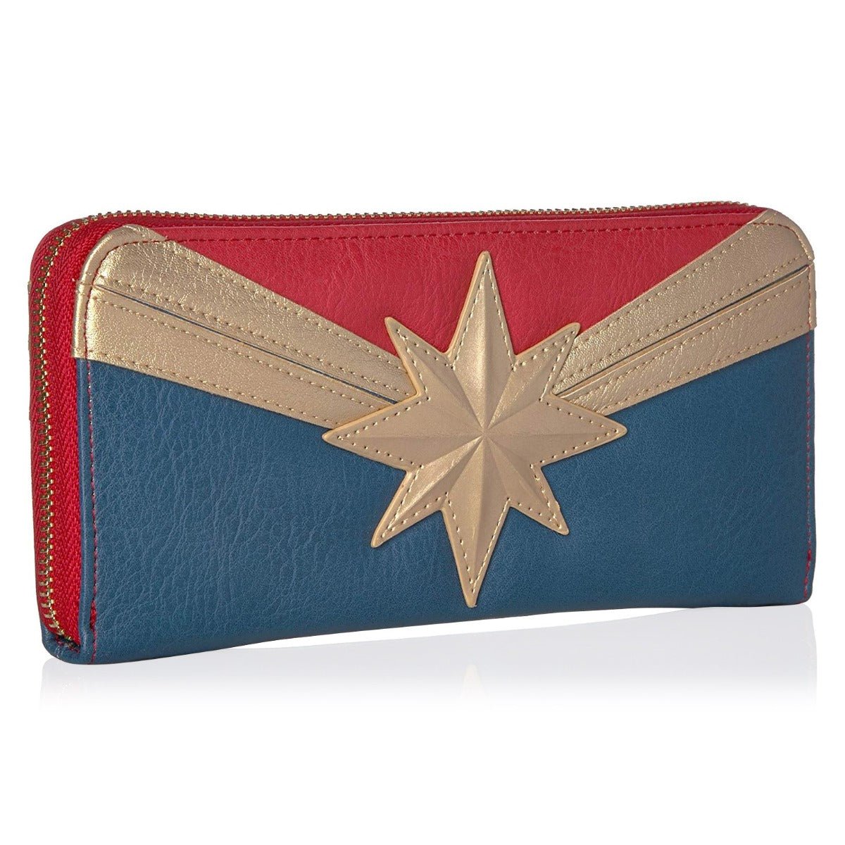 Loungefly x Marvel Captain Marvel Zip Around Purse - GeekCore