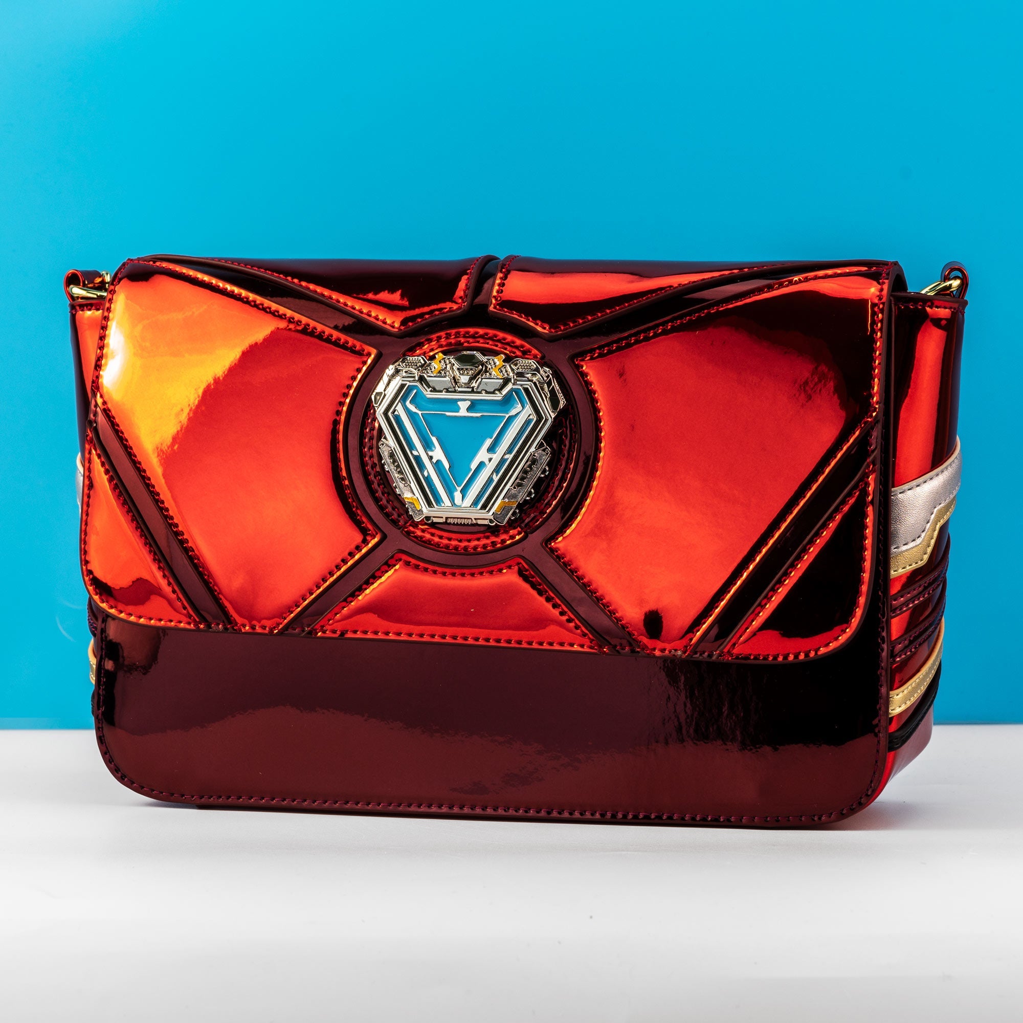 Loungefly x Marvel Iron Man 15th Anniversary Cosplay Crossbody Bag - GeekCore