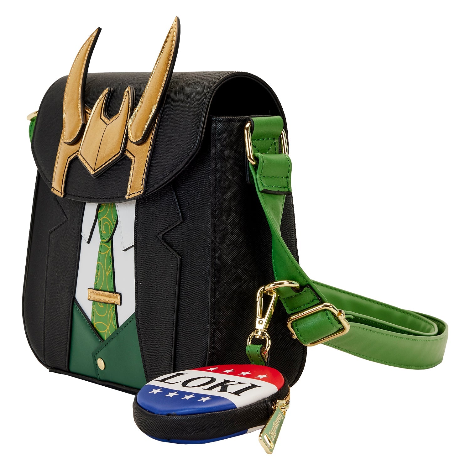 Loungefly x Marvel Loki For President Cosplay Crossbody Bag - GeekCore