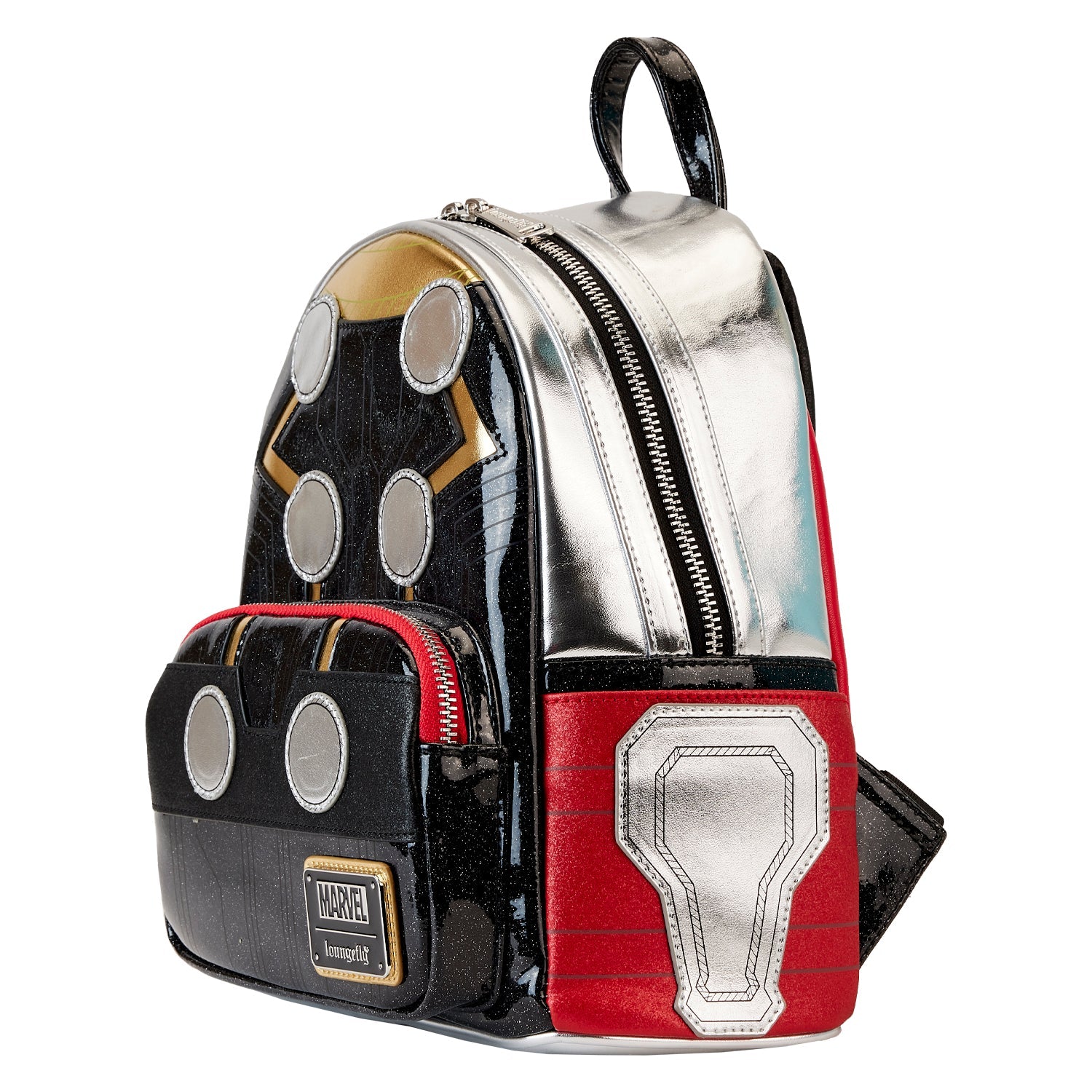 Loungefly x Marvel Metallic Thor Cosplay Mini Backpack - GeekCore