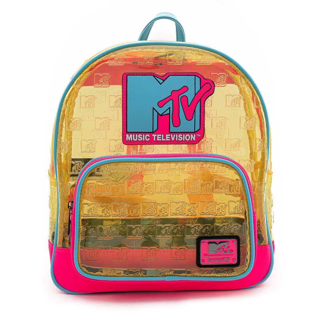 Loungefly x MTV Clear Neon Backpack GeekCore