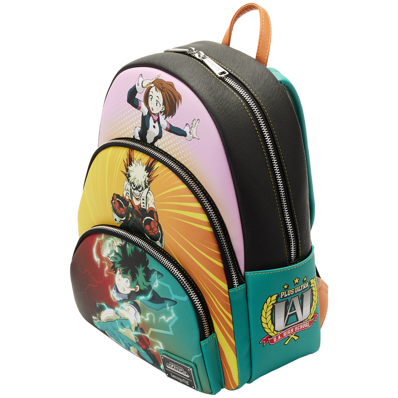 Loungefly x My Hero Academia Triple Pocket Scene Mini Backpack - GeekCore