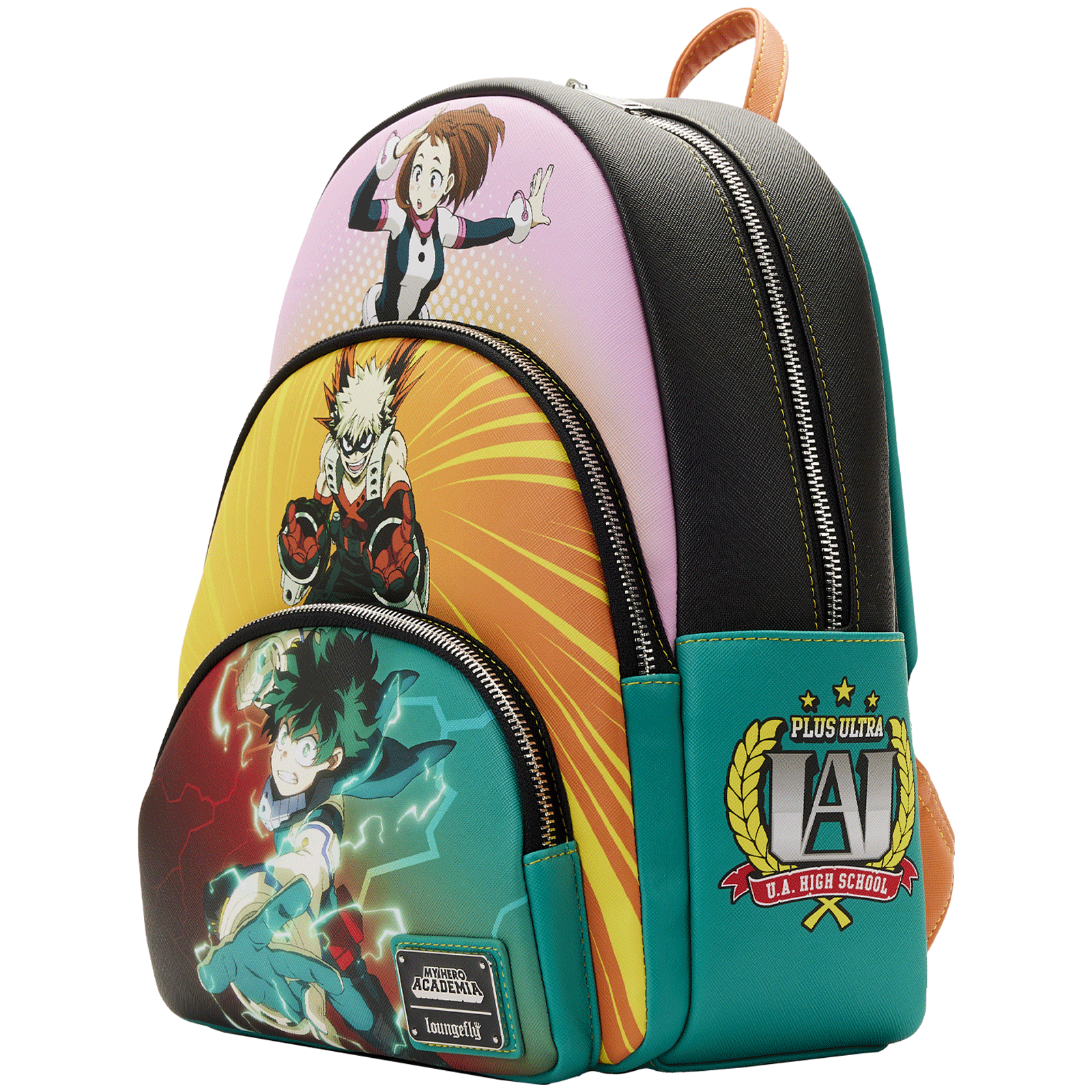 Loungefly x My Hero Academia Triple Pocket Scene Mini Backpack - GeekCore