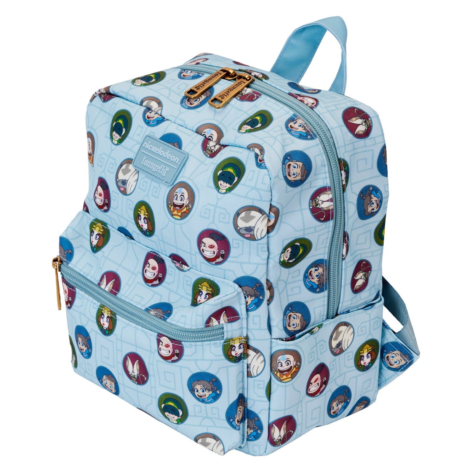 Loungefly x Nickelodeon Avatar: The Last Airbender AOP Nylon Square Mini Backpack - GeekCore