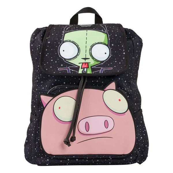 Loungefly x Nickelodeon Invader Zim Gir & Pig BTS Nylon Backpack - GeekCore