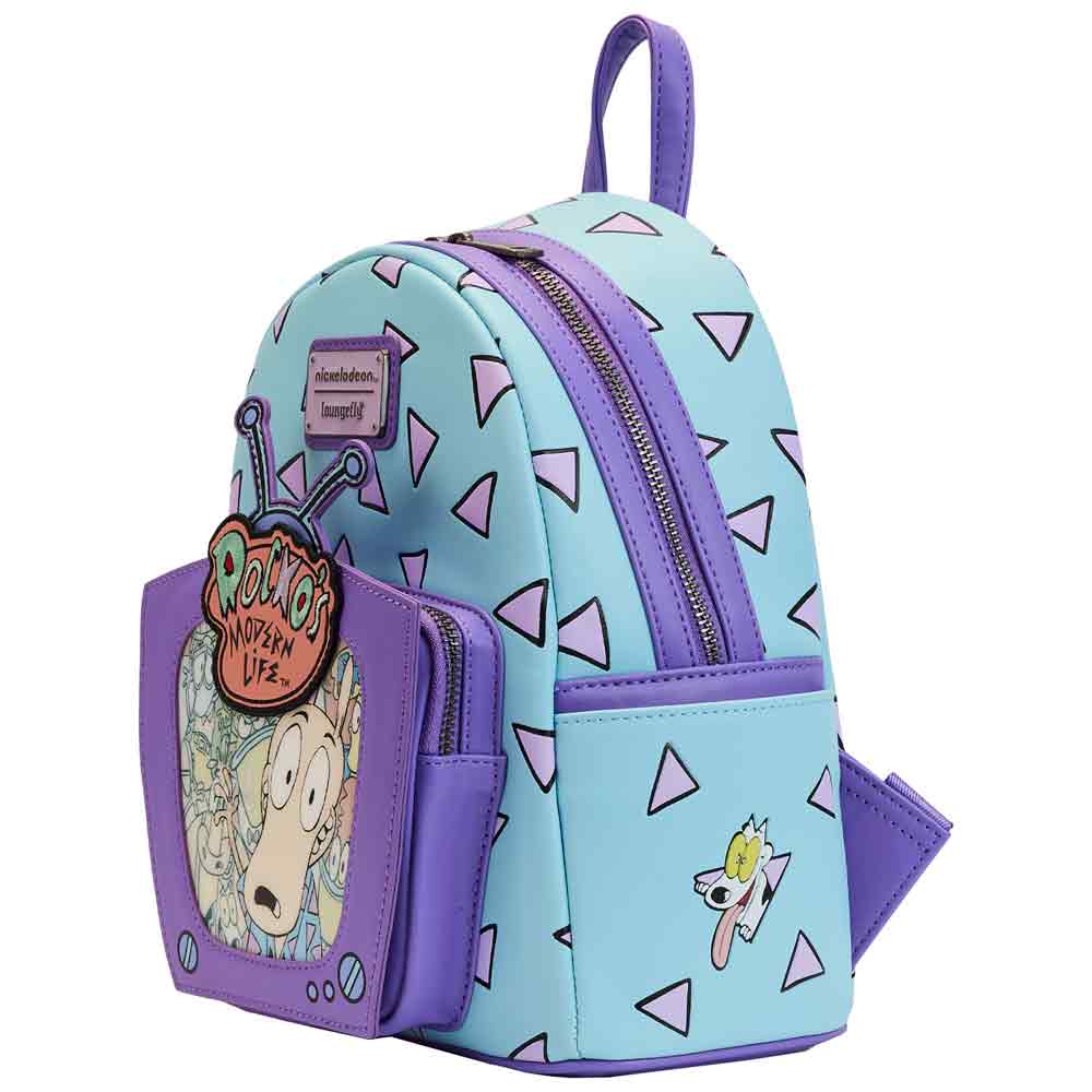 Loungefly x Nickelodeon Rocko's Modern Life Lenticular TV Mini Backpack - GeekCore