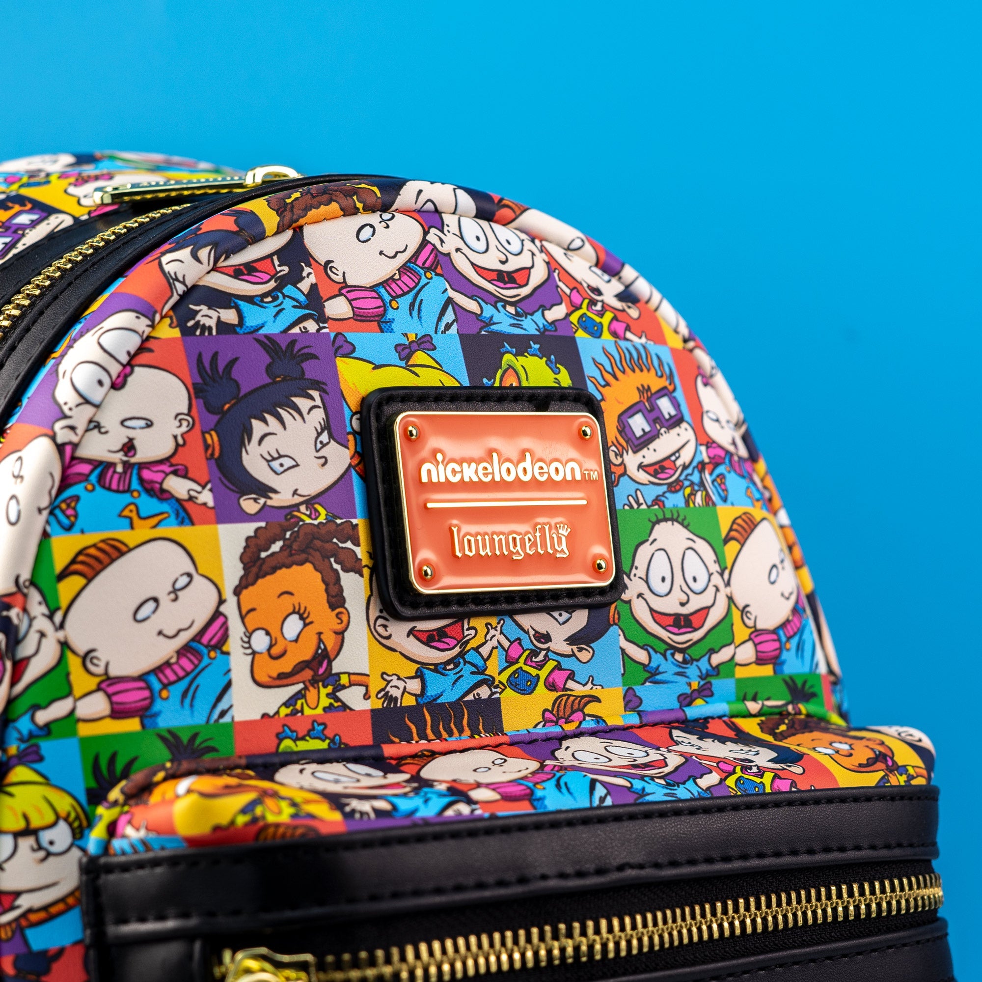 Loungefly x Nickelodeon Rugrats Character Tile Print Mini Backpack - GeekCore