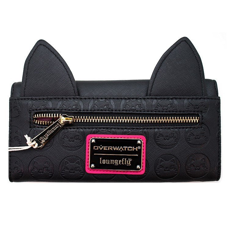 Loungefly x Overwatch D.VA Black Cat Zip - Around Purse - GeekCore