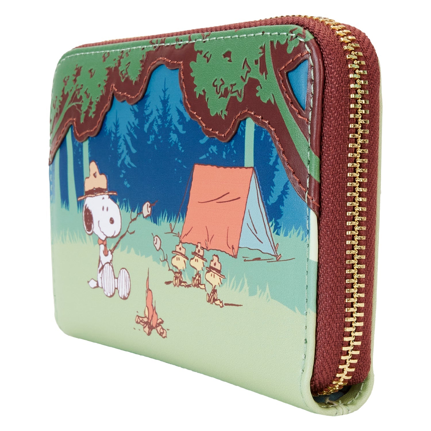 Loungefly x Peanuts Beagle Scouts 50th Anniversary Zip Around Wallet - GeekCore