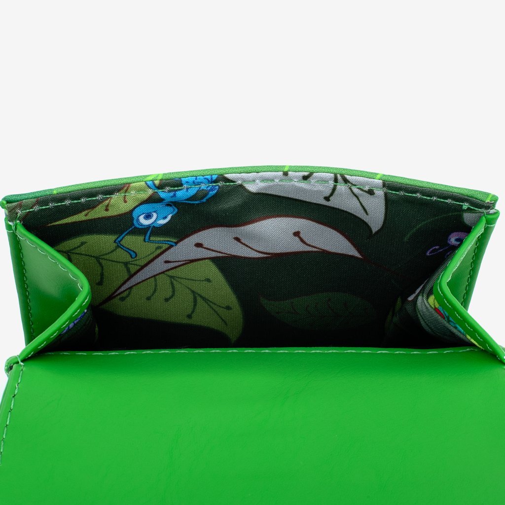 Loungefly X Pixar A Bug's Life Leaf Flap Purse - GeekCore