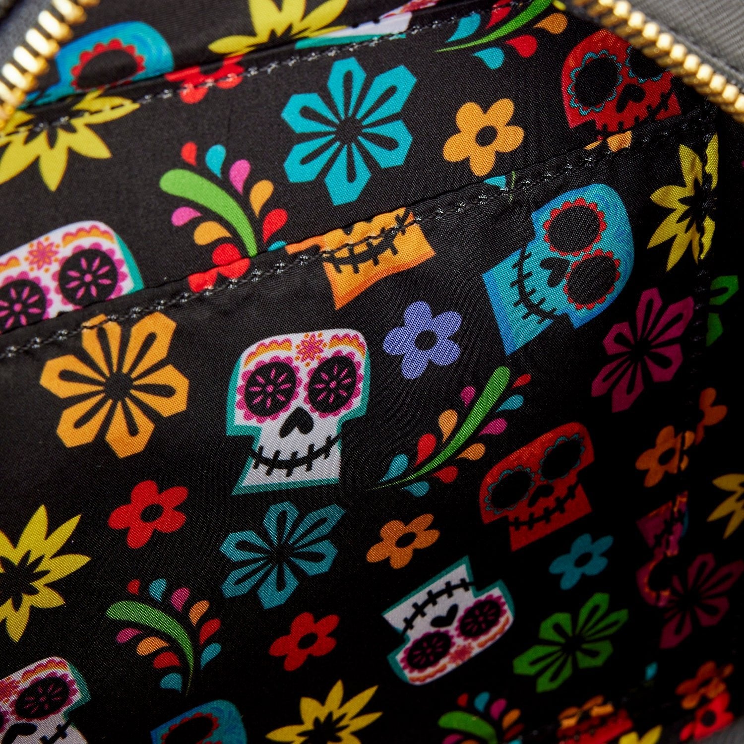 Loungefly x Pixar Coco Miguel Floral Skull Crossbody Handbag GeekCore