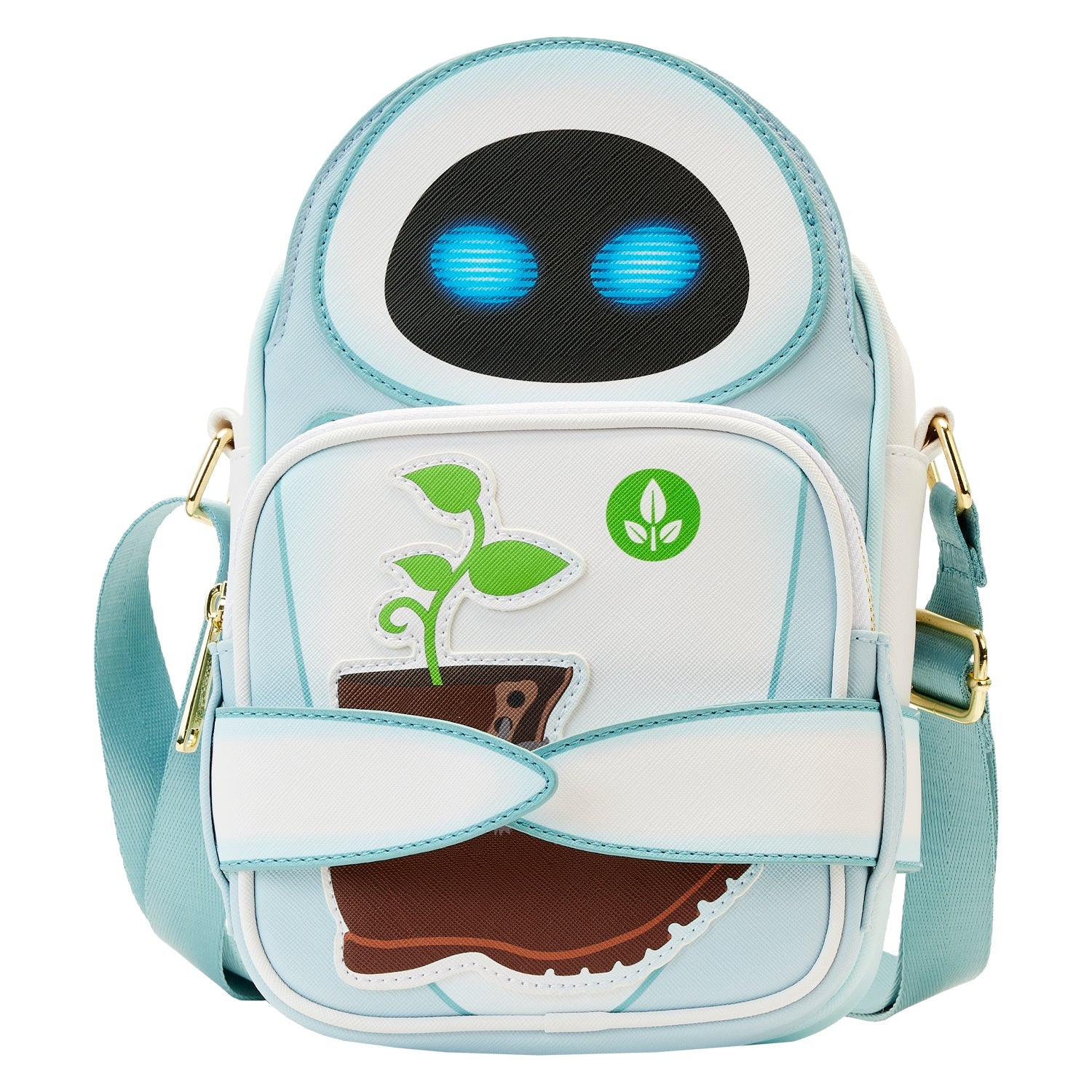 Loungefly x Pixar Wall - E Date Night Eve Crossbody Bag - GeekCore