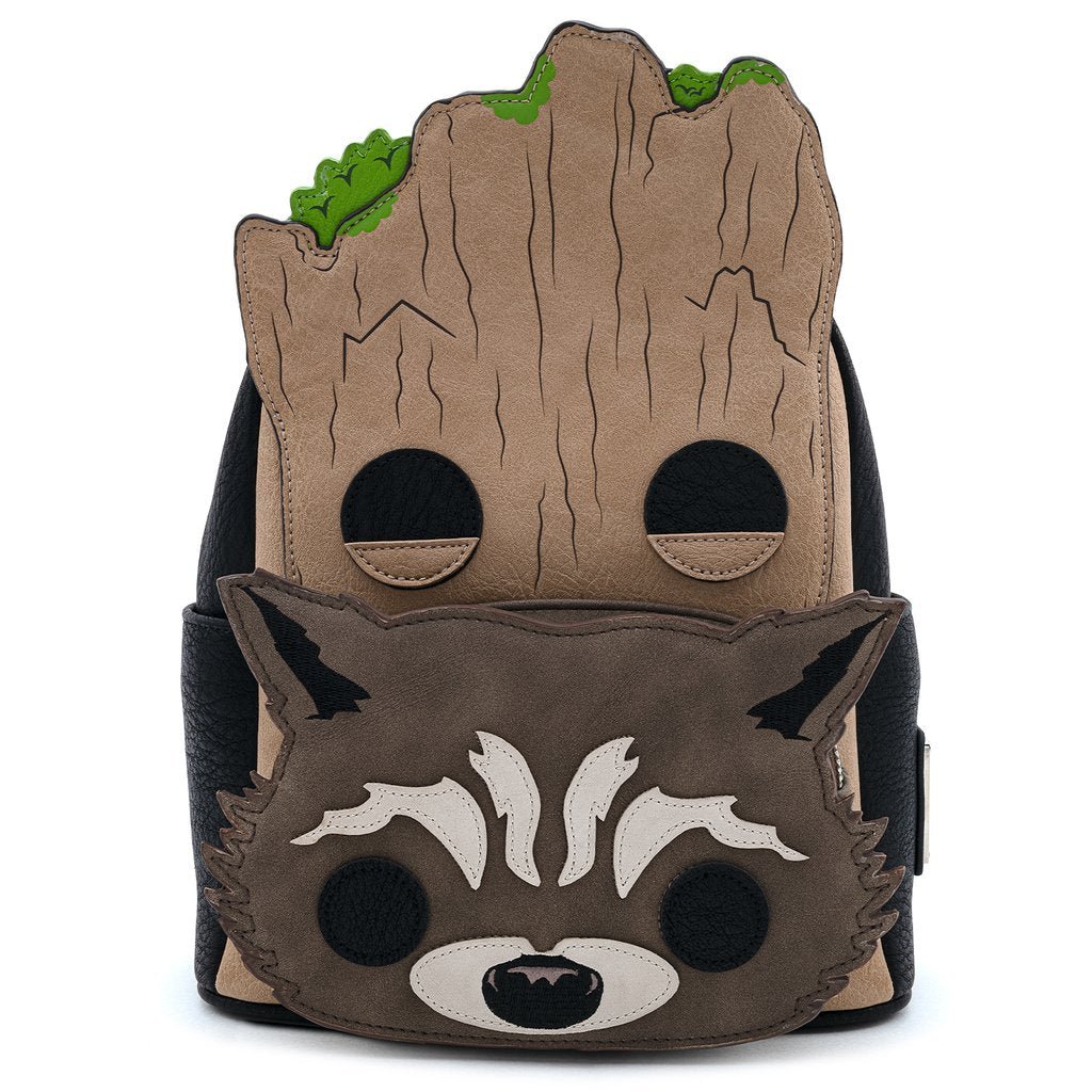 Loungefly x Pop! Marvel GotG Groot & Rocket Mini Backpack - GeekCore