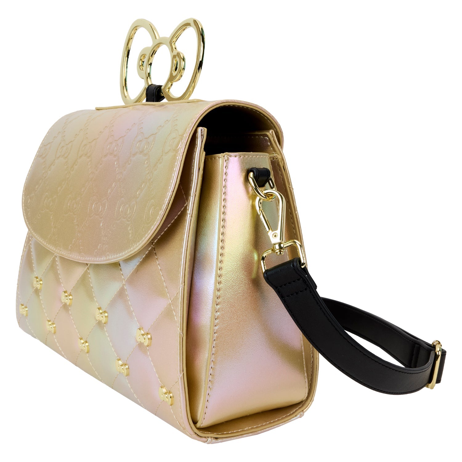 Loungefly x Sanrio 50th Anniversary Gold Crossbody Bag - GeekCore