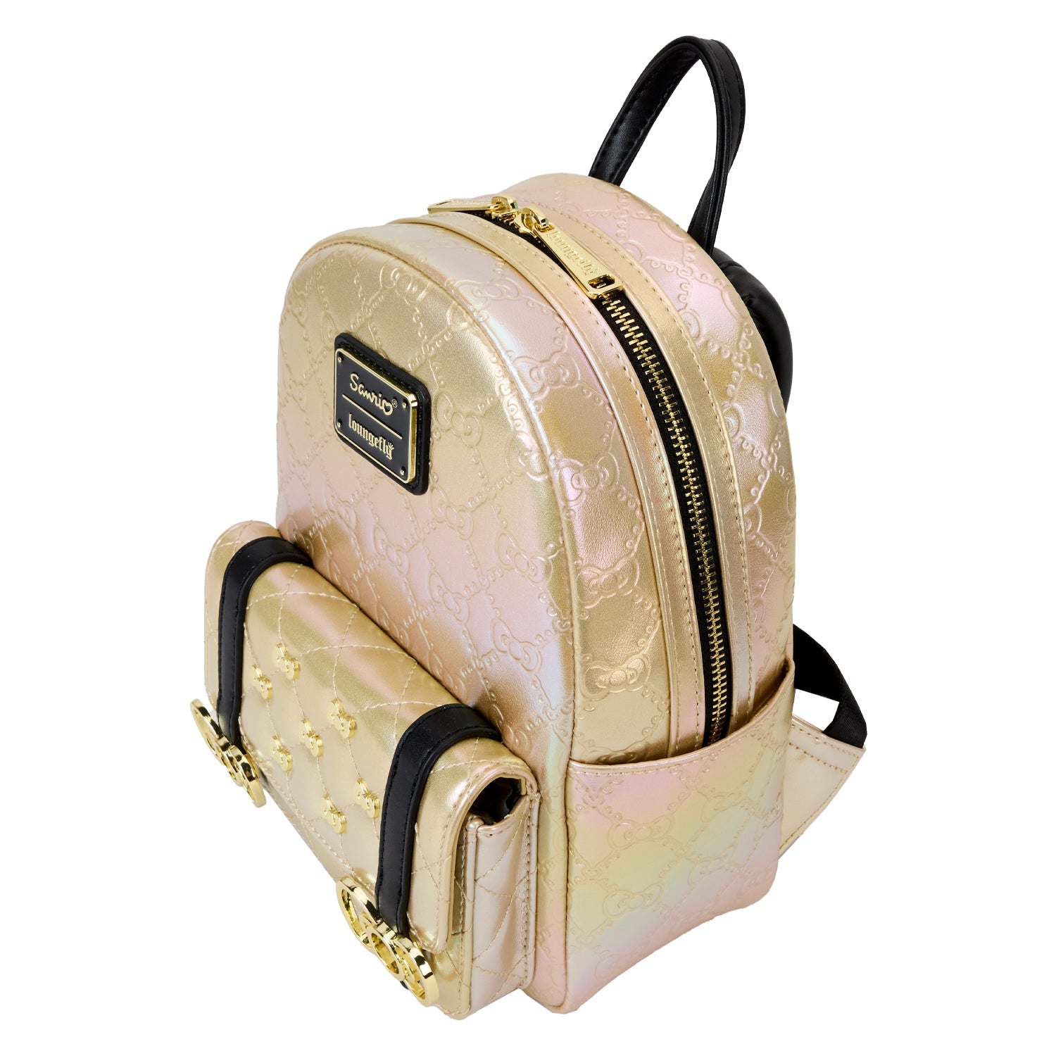 Loungefly x Sanrio 50th Anniversary Metallic Gold Mini Backpack - GeekCore