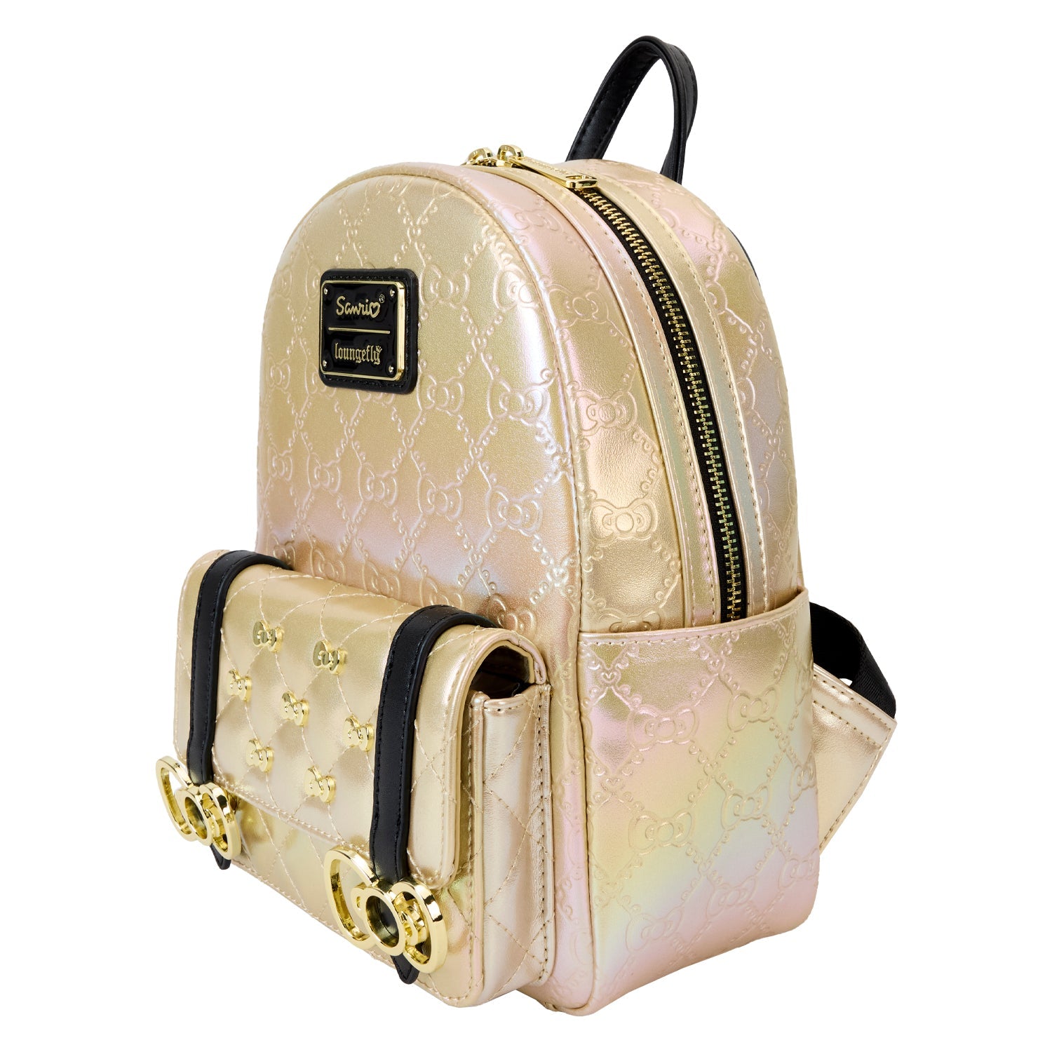 Loungefly x Sanrio 50th Anniversary Metallic Gold Mini Backpack GeekCore