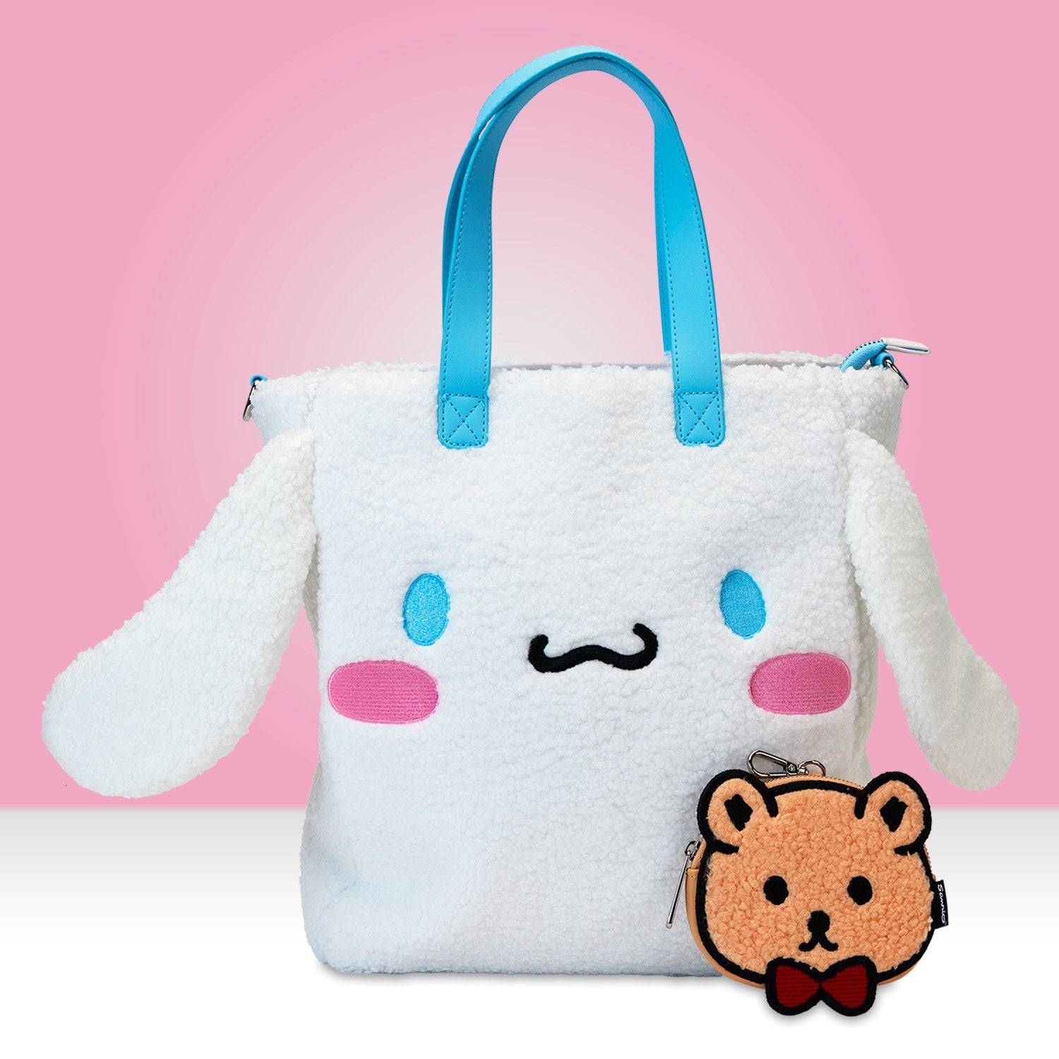 Loungefly x Sanrio Cinnamoroll Sherpa Tote Bag with Coin Bag - GeekCore