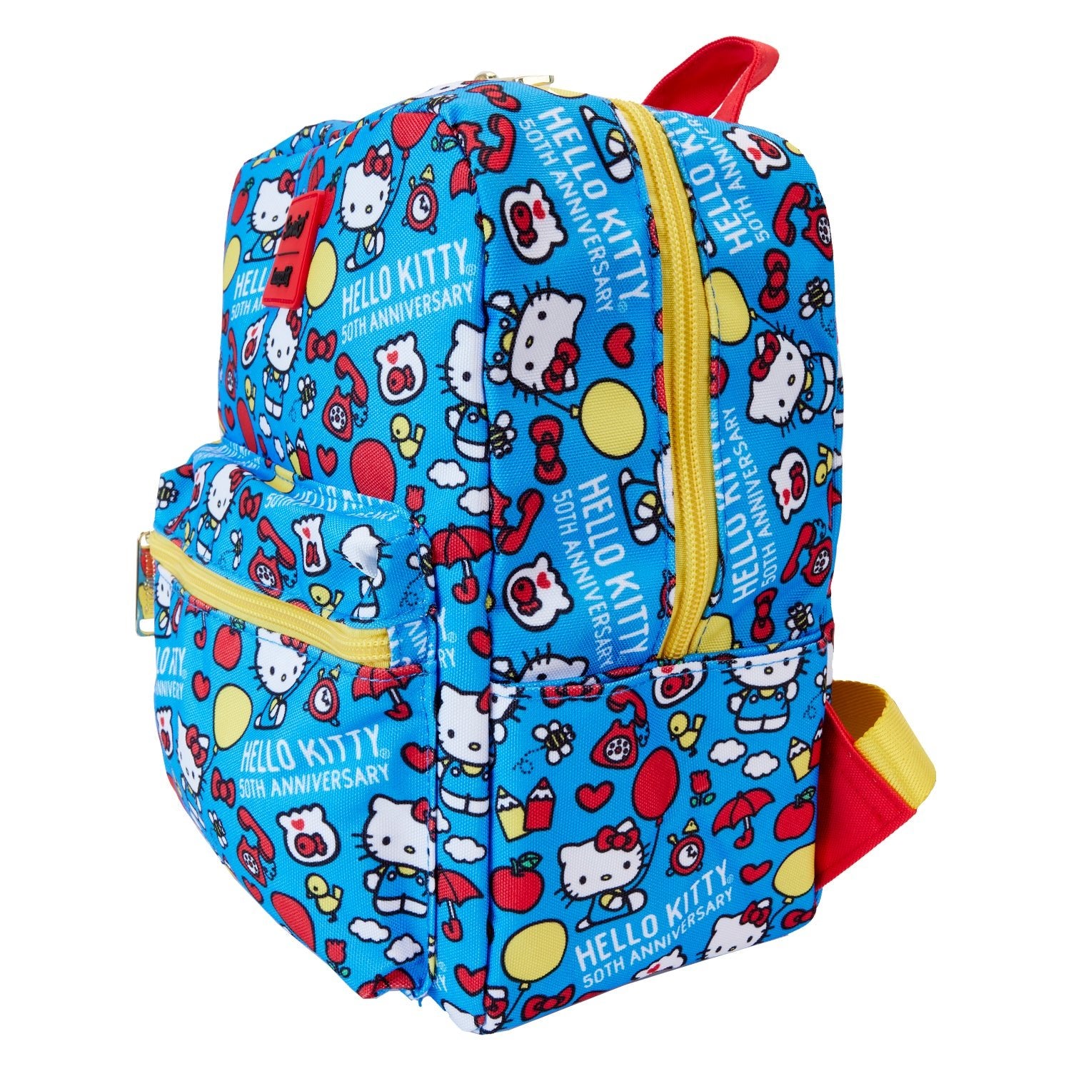 Loungefly x Sanrio Hello Kitty 50th Anniversary Classic AOP Nylon Square Mini Backpack - GeekCore