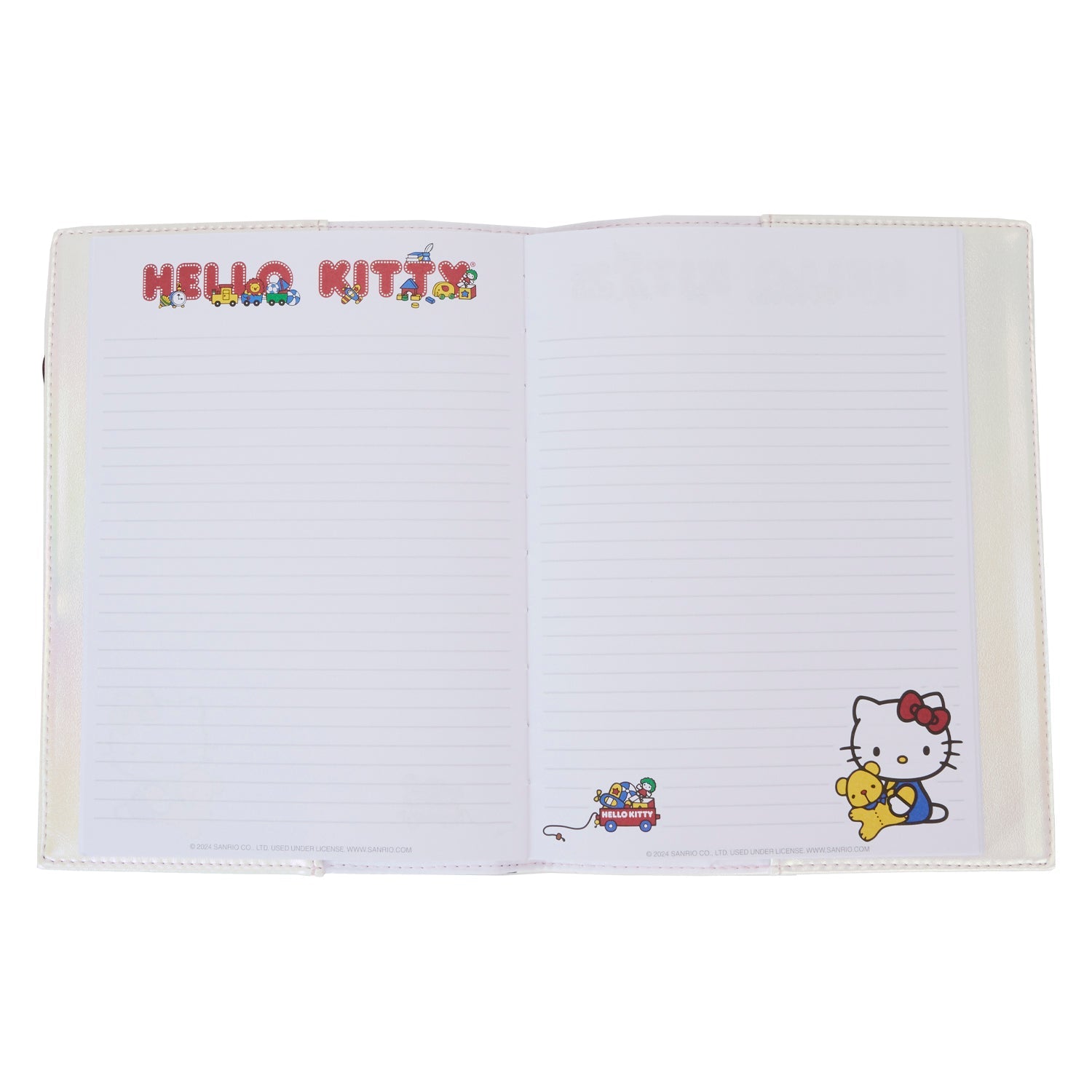 Loungefly x Sanrio Hello Kitty 50th Anniversary Pearlescent Journal - GeekCore