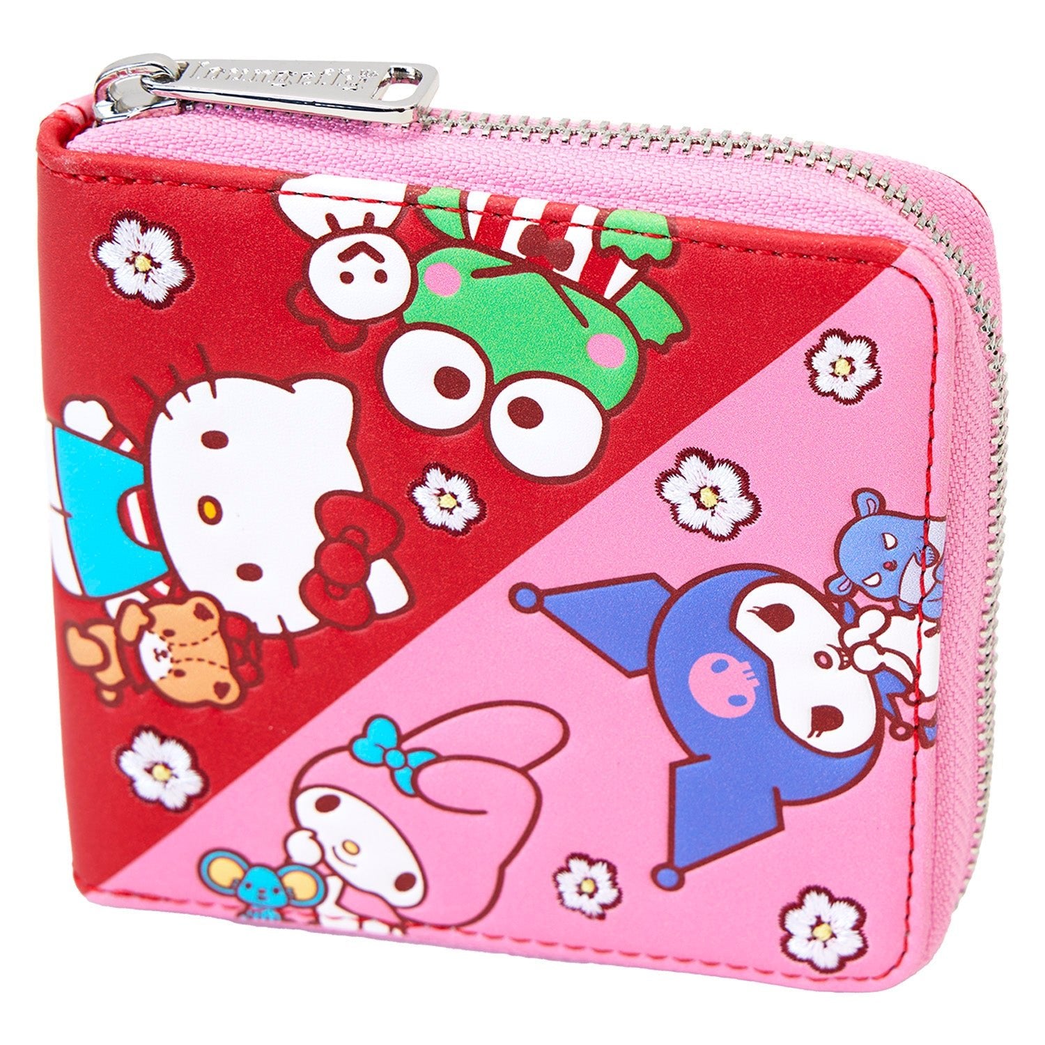 Loungefly x Sanrio Hello Kitty & Friends Colour Block Zip Around Wallet - GeekCore