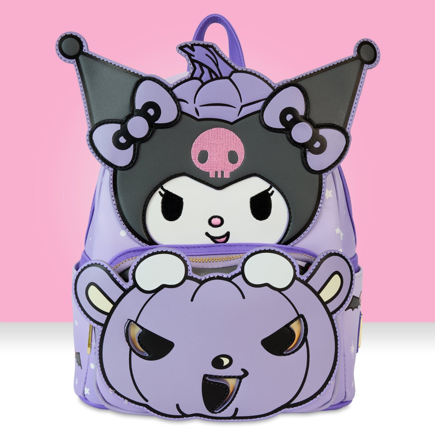 Loungefly x Sanrio Kuromi Pumpkin Mini Backpack GeekCore